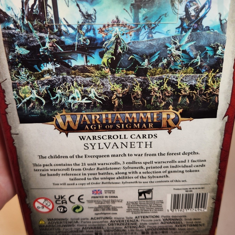 Warhammer Age of Sigmar Sylvaneth Warscroll Cards Games Workshop 2022 Sealed - Picture 3 of 4